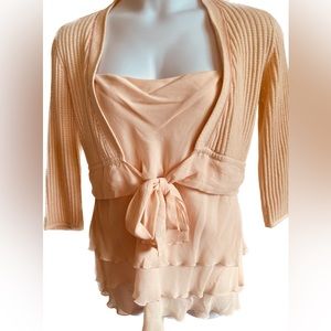 Dana Buchman sweater and camisole set Size L.